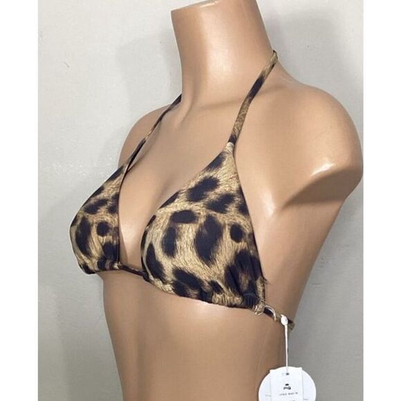 New. Pilyq cheetah bikini top. Small - Picture 4 of 6